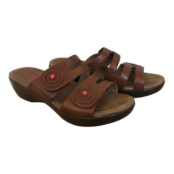 Dansko Dixie Full Grain Cognac Women's Sandals Brown Size EU 40-US 8.5 - Picture 3 of 7